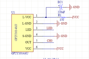 【mcugc】PM2.5粉尘浓度检测模块GP2Y10