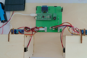 【mcugc-mcu1609】红外智能垃圾桶